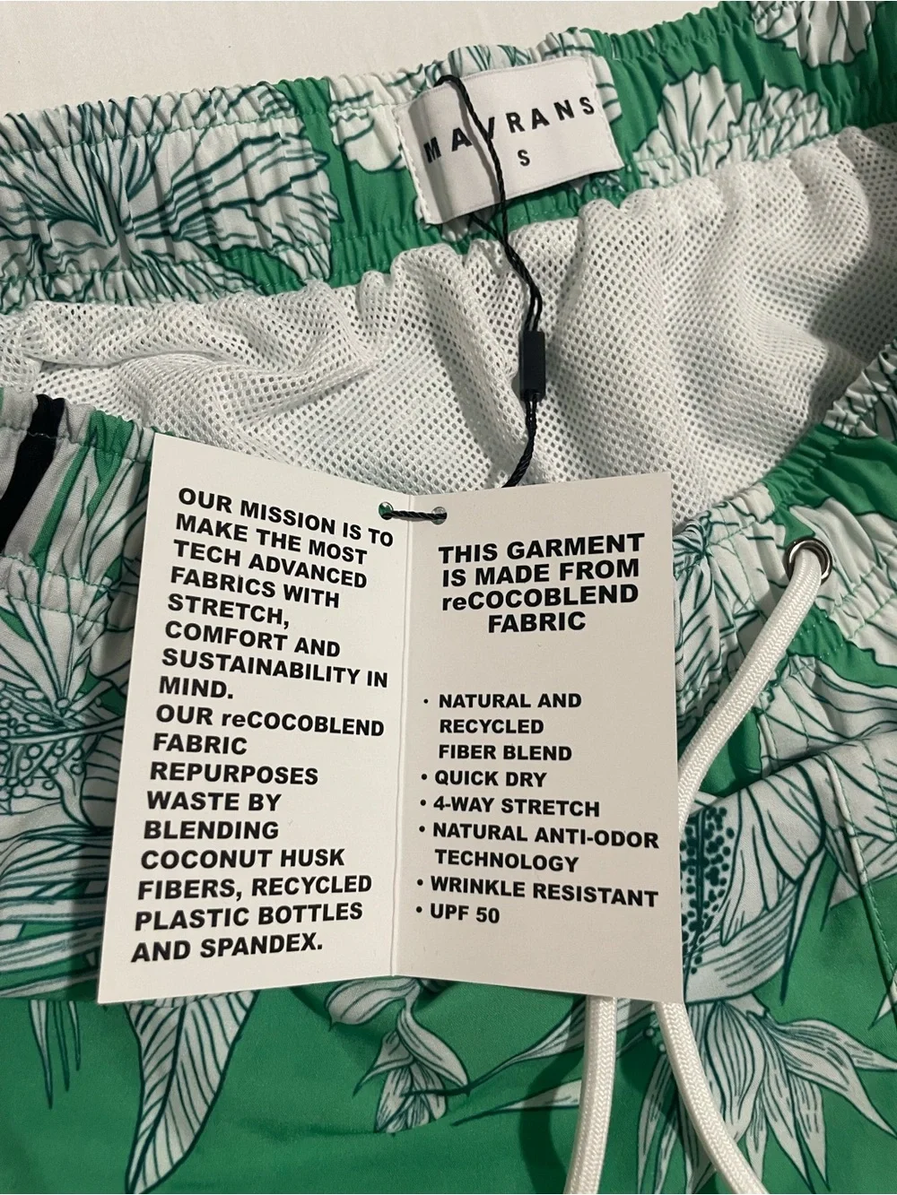 Men's Green Tropical Swim Shorts